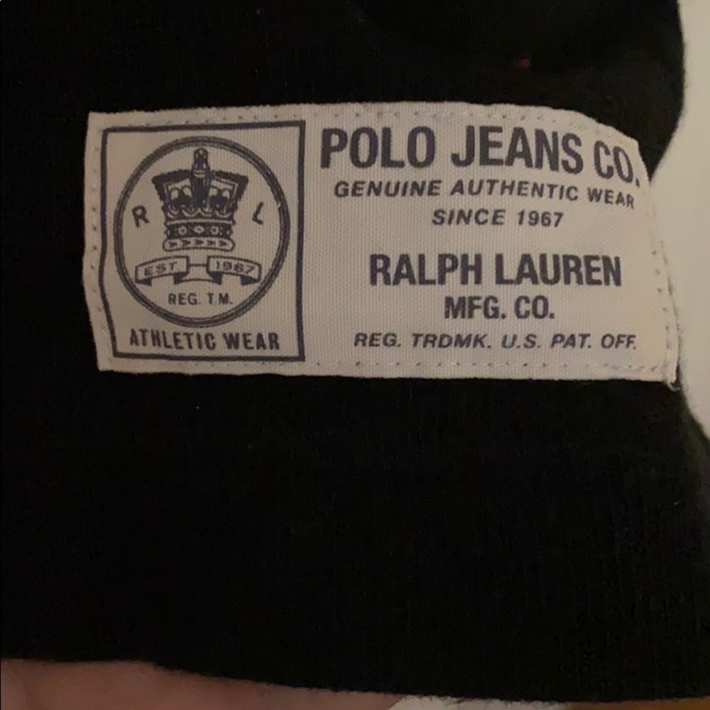 Vintage Polo jeans black & white sweater size: XL - Picture 4 of 10